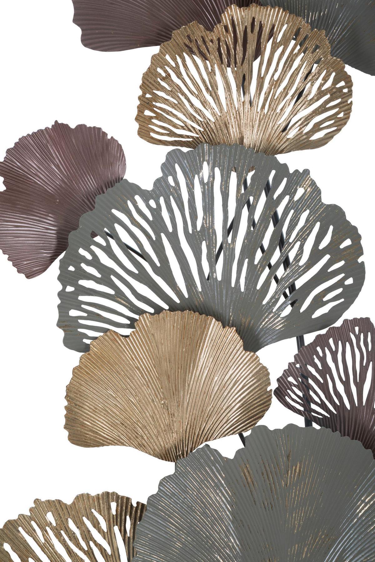 Wanddeko Diply Goldfarben, Grau B: 76 cm - Goldfarben/Grau, Basics, Metall (76/126/7.6cm)