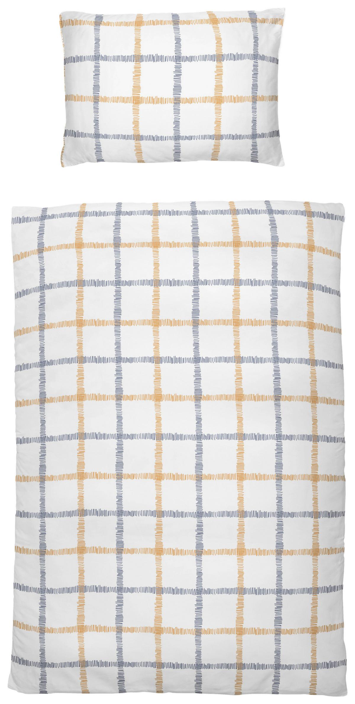 Ágyneműhuzat-garnitúra Marianne - bézs/narancs, Konventionell, textil - Ondega