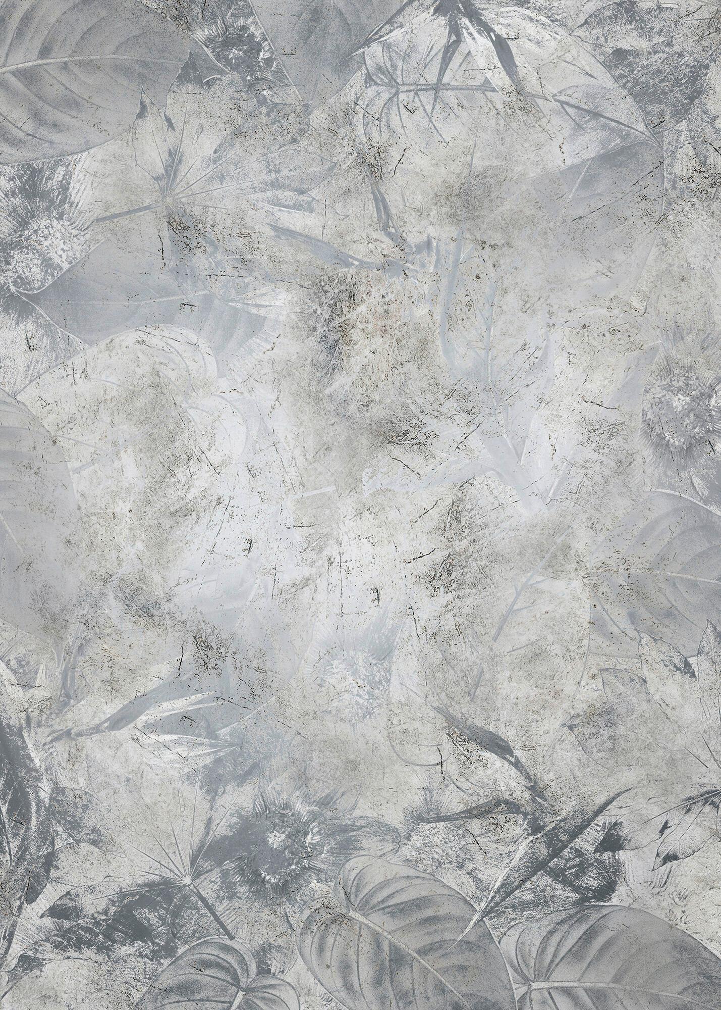 Fototapete Rsx4-020 Flower Fossil - Blau/Silberfarben, Trend (200/280cm)