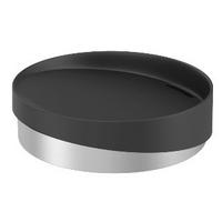Miska na mydlo Chris - čierna, Modern, kov/plast (11/3cm) - Premium Living