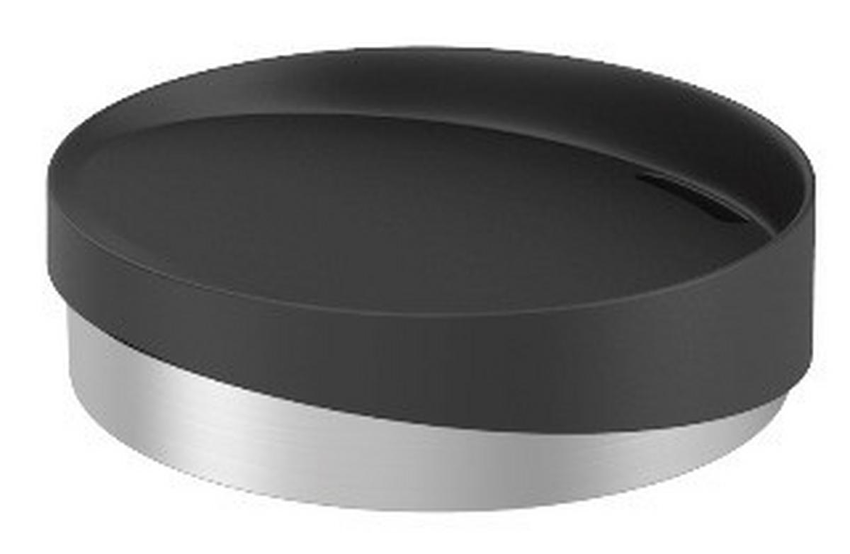 Miska na mydlo Chris - čierna, Modern, kov/plast (11/3cm) - Premium Living