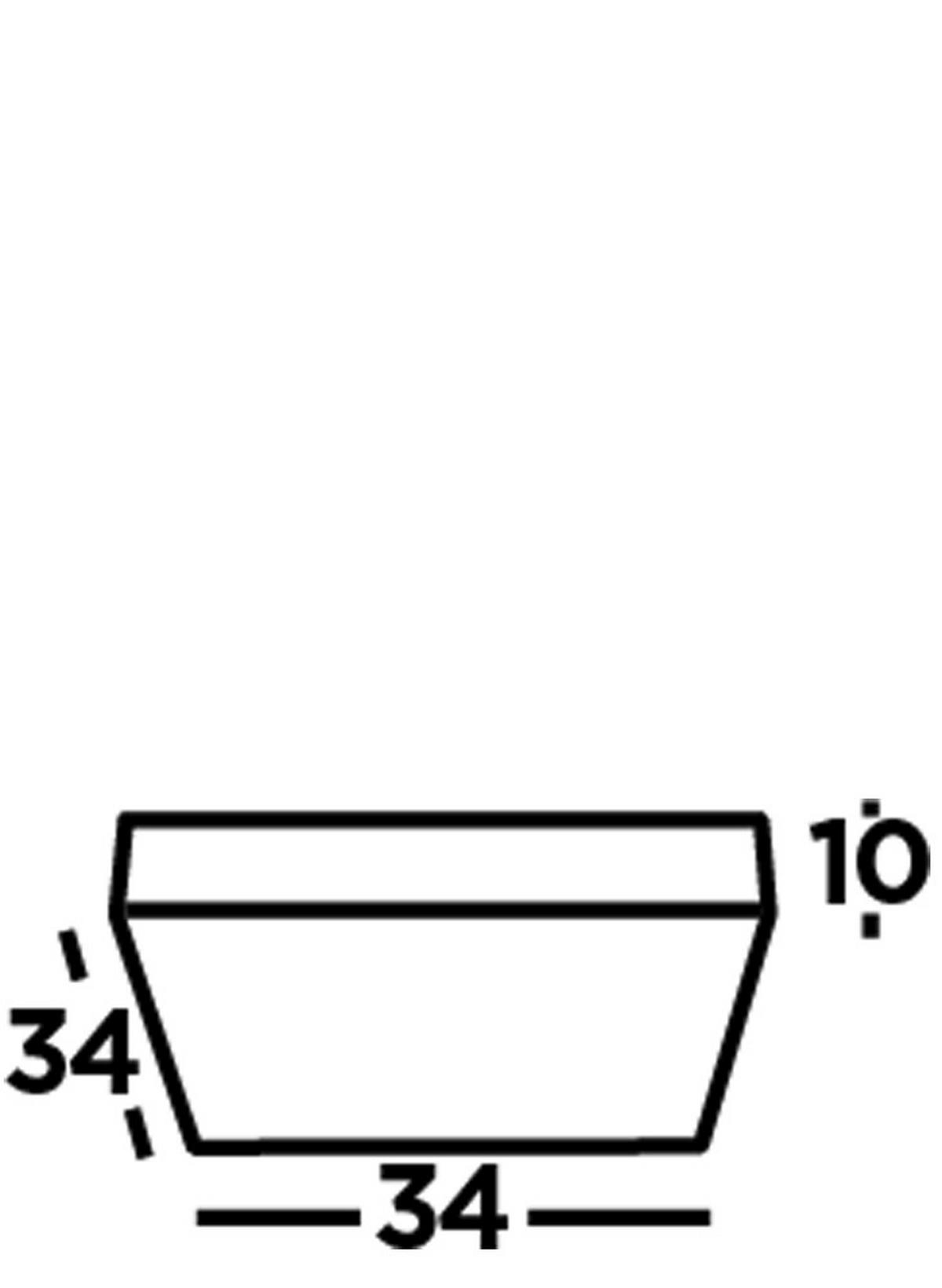 Led-deckenleuchte 8674ss - Silberfarben, Design, Glas/Metall (34/34/10cm)