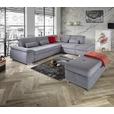 Ecksofa mit Schlaffunktion Paso, Webstoff - Grau, MODERN, Textil (315/260cm) - Luca Bessoni