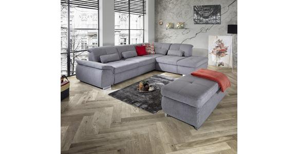 Ecksofa mit Schlaffunktion Paso, Webstoff - Grau, MODERN, Textil (315/260cm) - Luca Bessoni