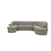 Wohnlandschaft Sarafina Grau Mikrofaser - Graubraun/Schwarz, KONVENTIONELL, Textil (146/295/180cm) - MID.YOU