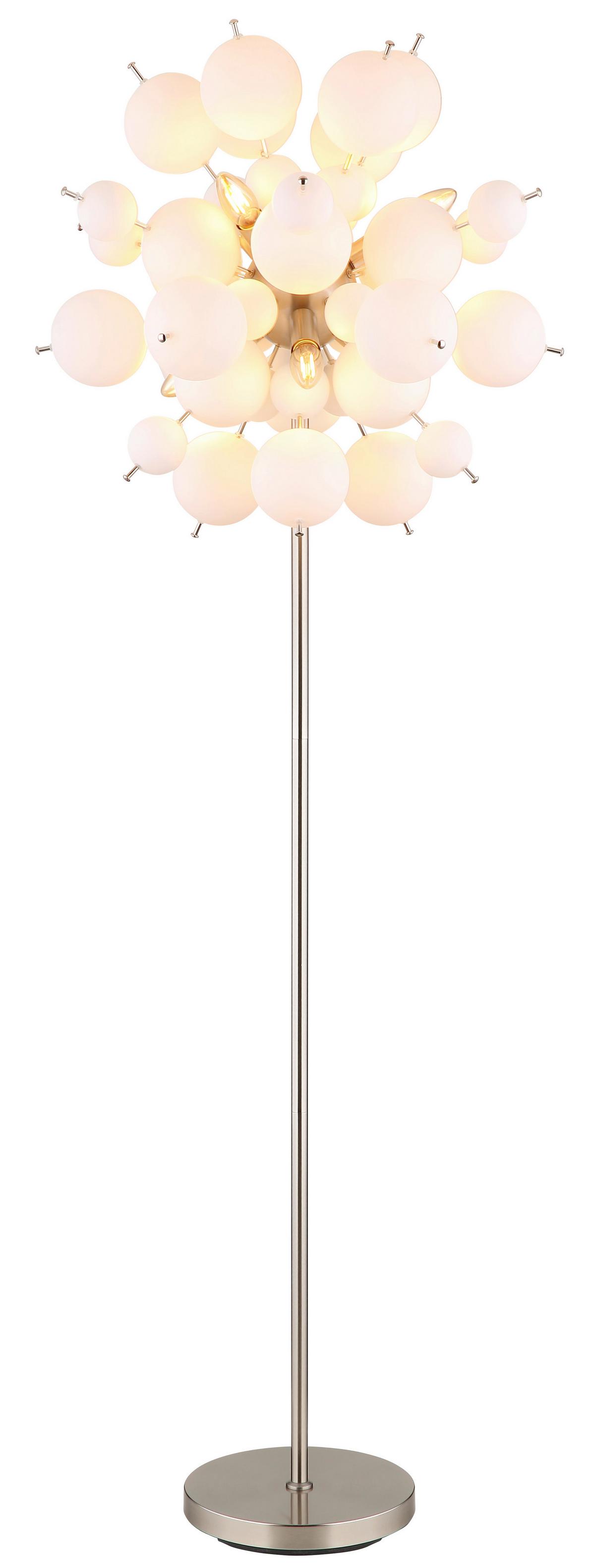 Állólámpa 15633so - nikkel, Design, Üveg/fém (55/155cm) - Globo
