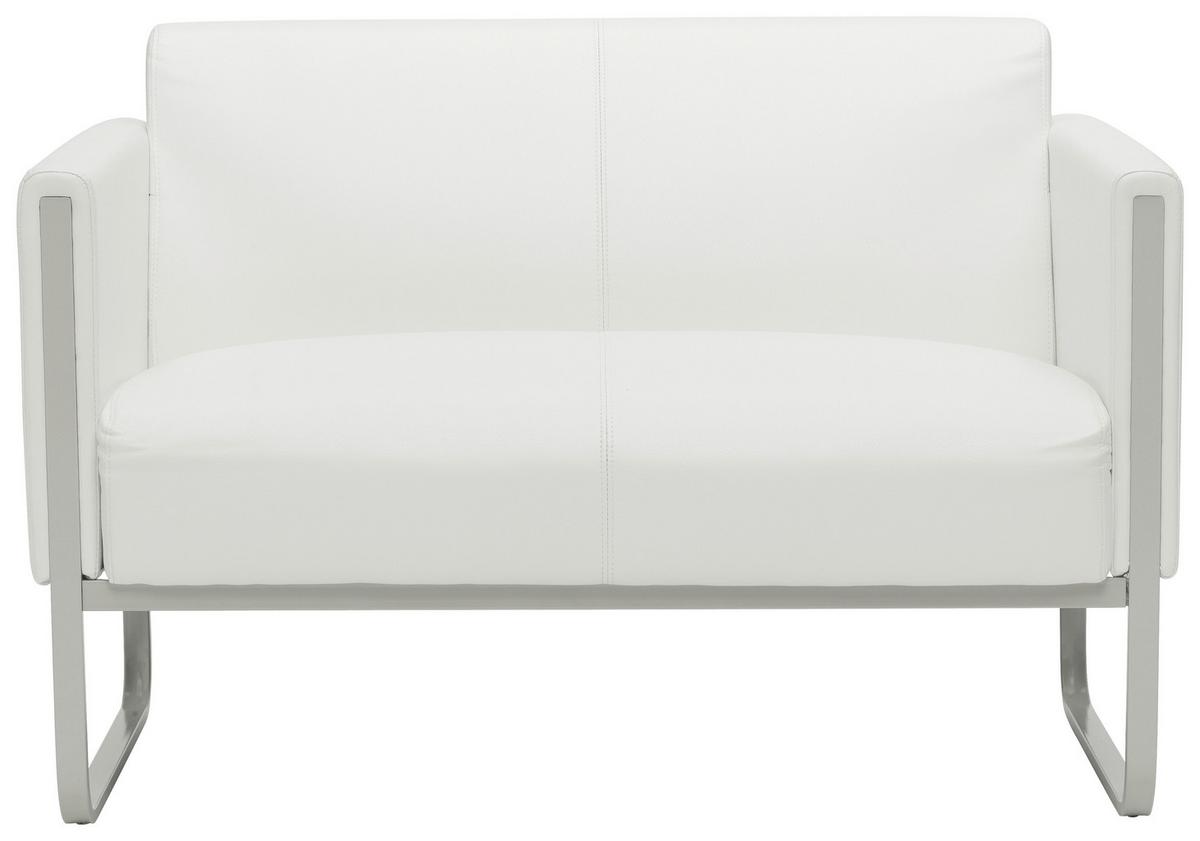 2-Sitzer-Sofa Aruba Weiß Aruba - Weiß/Grau, MODERN, Textil (111/78/71cm) - MID.YOU