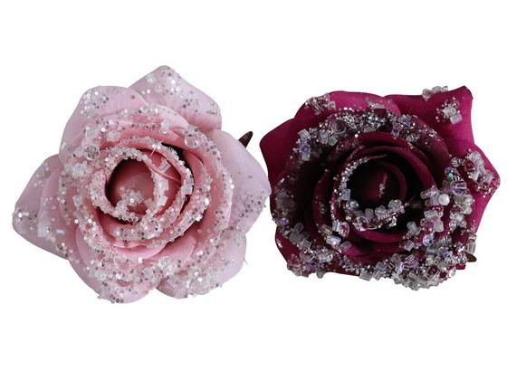Dekoblume Romatnik Rose - Pink/Creme, MODERN, Kunststoff/Metall (7cm) - Luca Bessoni Dekoblume Romatnik Rose - Pink/Creme, MODERN, Kunststoff/Metall (7cm) - Luca Bessoni