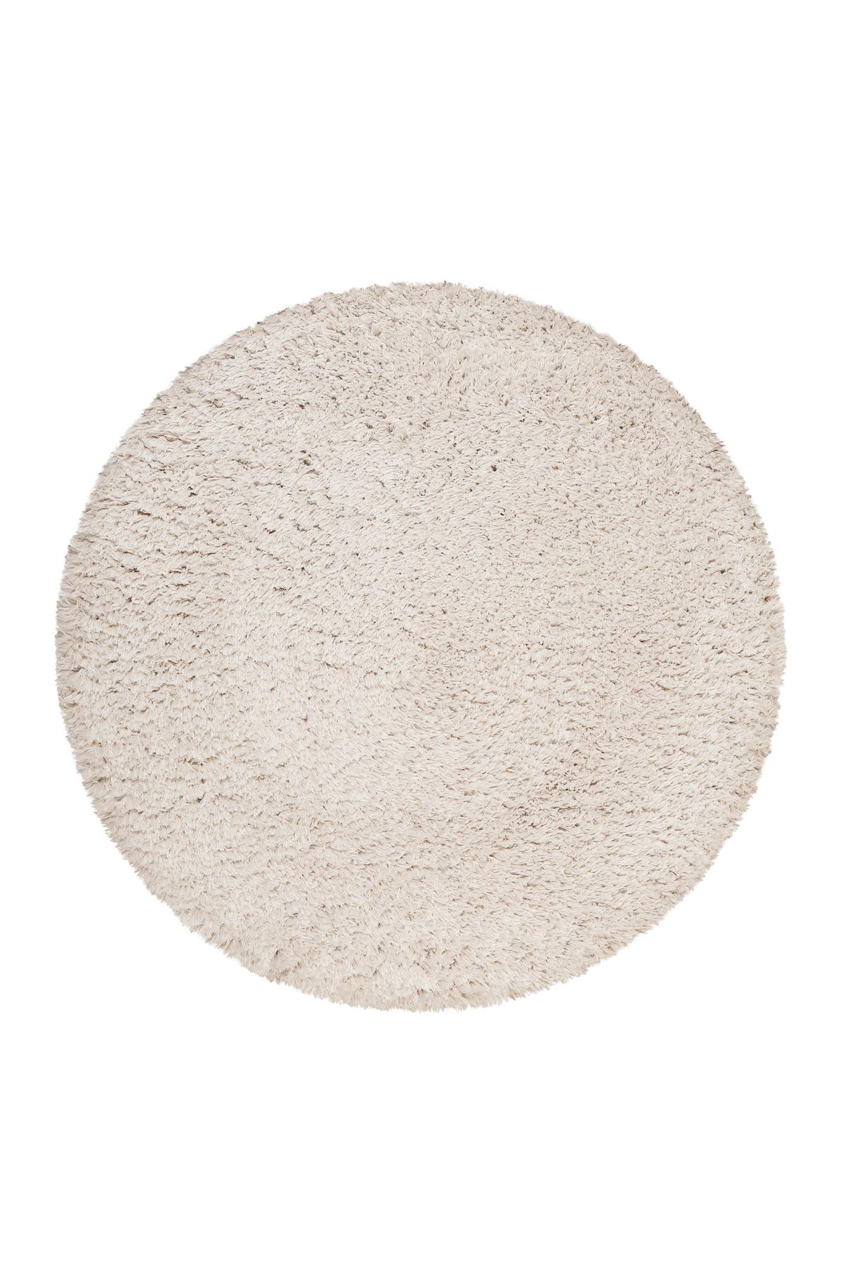 Hochflor Teppich Beige Yogi Rund Ø 120 Cm - Beige, KONVENTIONELL, Textil (120cm) - Esprit