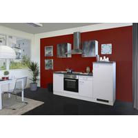 Küchenblock Lucca Weiß/graubraun B: 220 Cm - Graubraun/Weiß, MODERN, Holzwerkstoff (220cm) - FlexWell