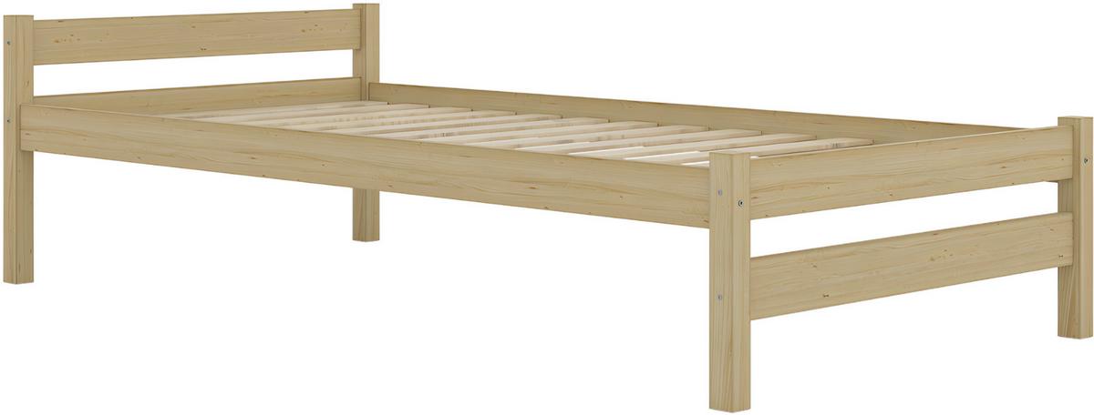 Kinder-/Juniorbett Aleks Kiefer Echtholz B: 80cm - Birkefarben/Kieferfarben, MODERN, Holz (80/160cm) - MID.YOU