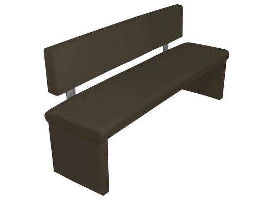 Sitzbank Charisse B: ca. 140cm - Dunkelbraun, MODERN, Textil/Metall (140/83/54cm) - Livetastic Sitzbank Charisse B: ca. 140cm - Dunkelbraun, MODERN, Textil/Metall (140/83/54cm) - Livetastic