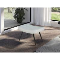 Hocker Uta Elfenbein B: 60 Cm - Elfenbein/Schwarz, Basics, Textil (60/39/41cm) - MID.YOU