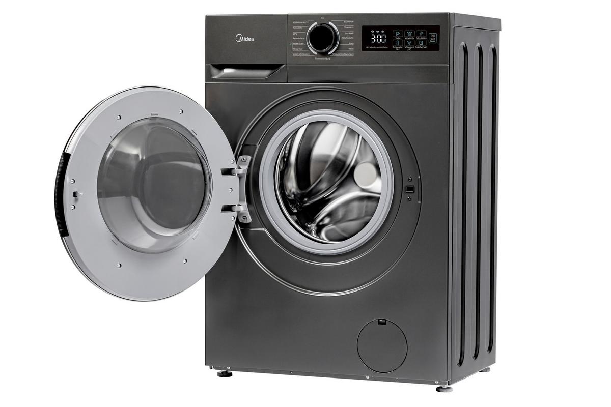 Waschmaschine Mf110w70u-12d, Füllmenge ca. 7 Kg - Anthrazit, Basics, Glas/Kunststoff (59.5/85/40cm) - Midea
