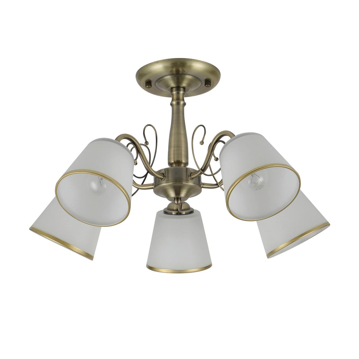Deckenleuchte 35-26583 Losanna - Weiß/Bronzefarben, KONVENTIONELL, Metall (54/54/30cm)