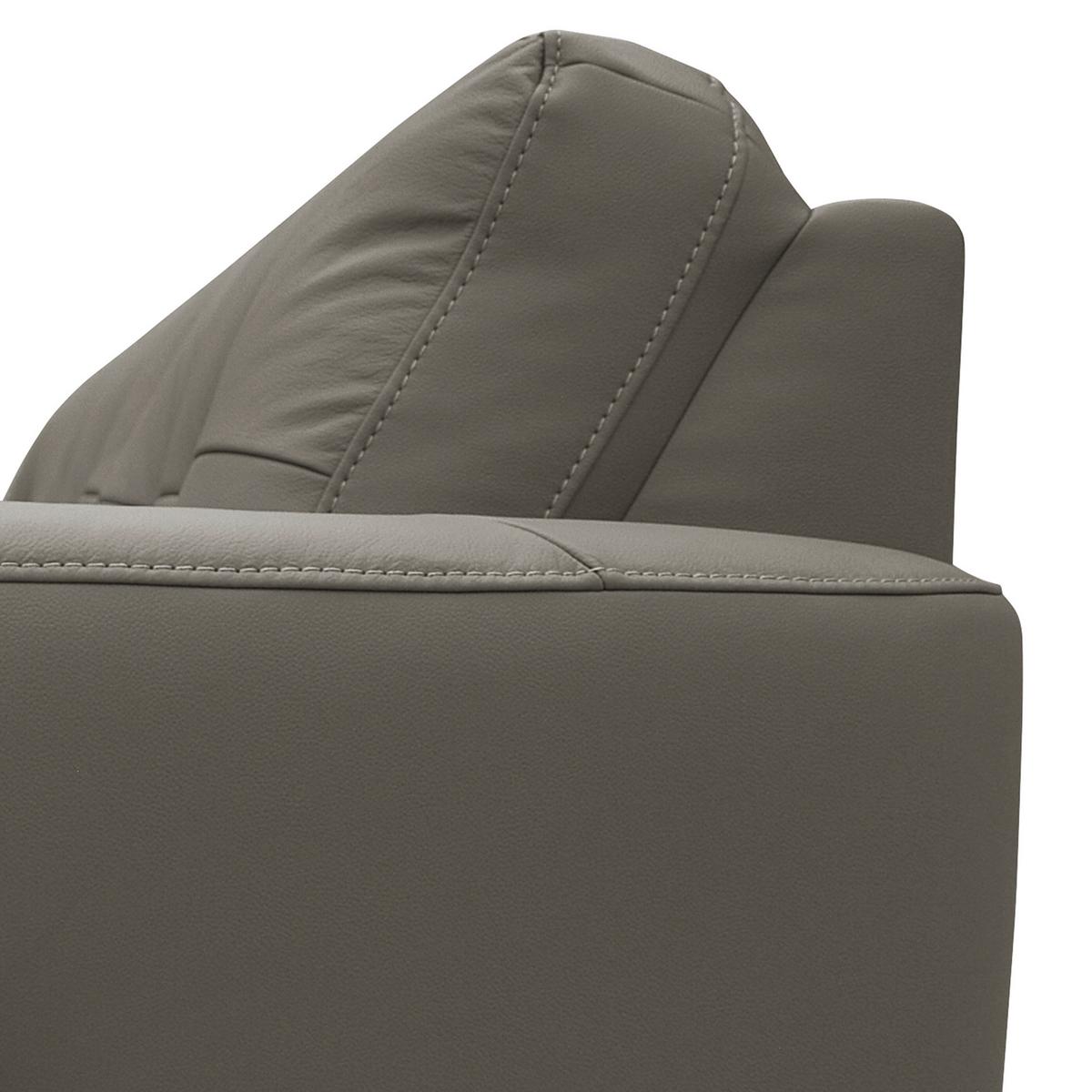 Ecksofa Nordic Schlammfarben S: 238x168 cm - Schlammfarben/Buchefarben, Design, Leder/Textil (238/168cm) - Livetastic