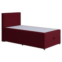 Boxspringbett Naxos 100x200 Soul 2 Rot - Rot/Schwarz, MODERN, Holzwerkstoff/Textil (100/200cm)