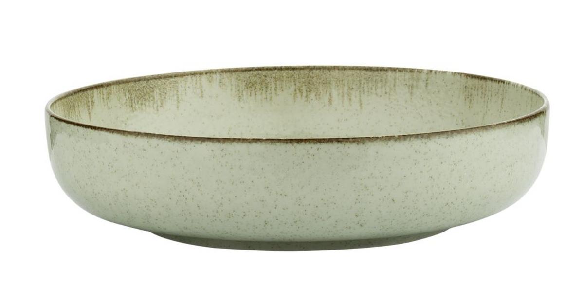 Suppenteller Porzellan Grün Sonora DxH: ca. 20x4,7 cm - Grün, MODERN, Keramik (20/4,7cm) - James Wood