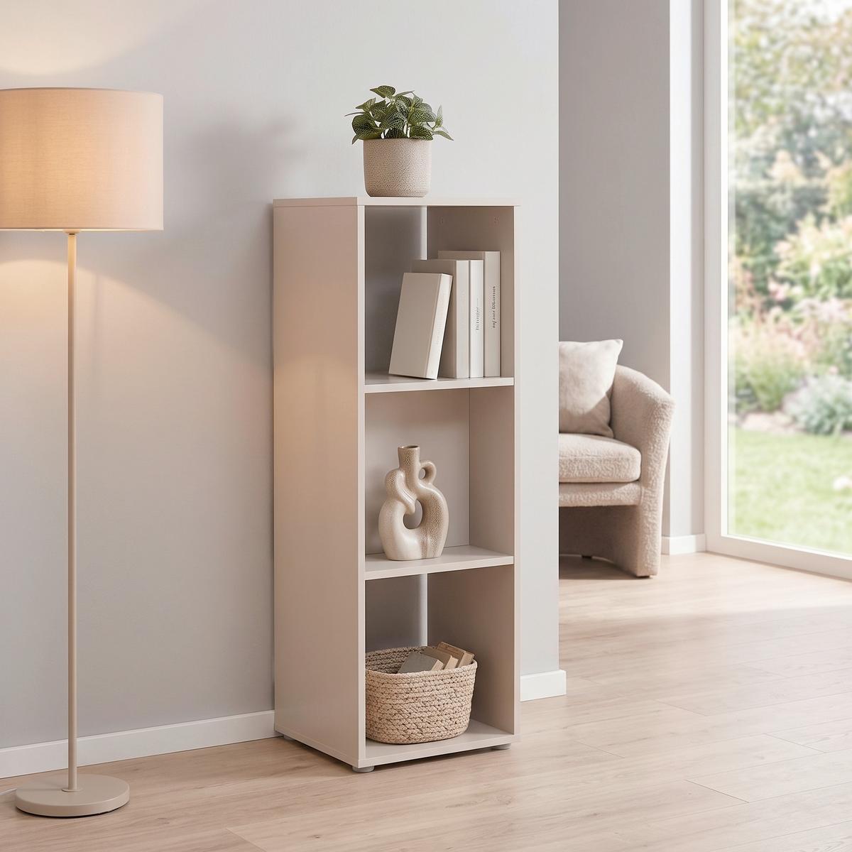 Regal Pisa 13 Kaschmir B: 38,4 cm - Kaschmir, Trend, Holzwerkstoff (38,4/113/35cm)