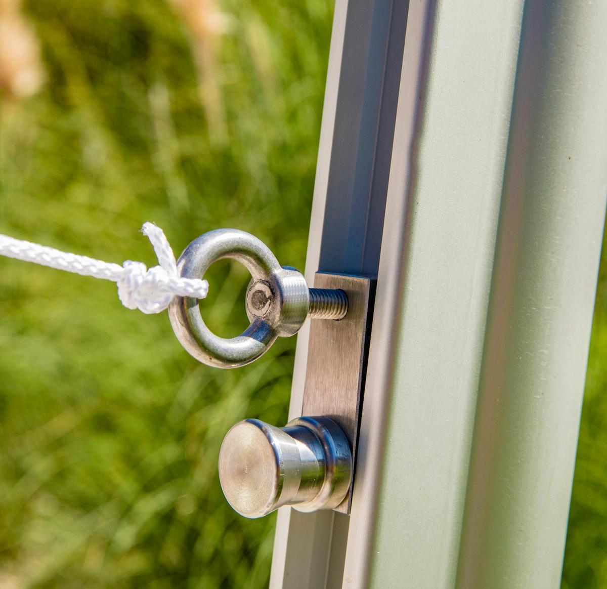 Sonnensegelzubehör Sose Mast Premium Edelstahl - Edelstahlfarben, Basics, Metall (30/45/62cm) - Windhager