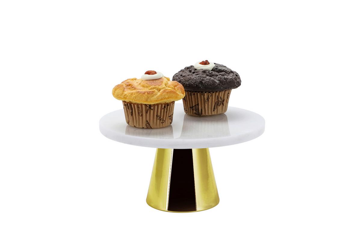 PODNOS NA DORT EW-TP-2203G - barvy zlata, Basics, kov/kámen (22cm) - Echtwerk