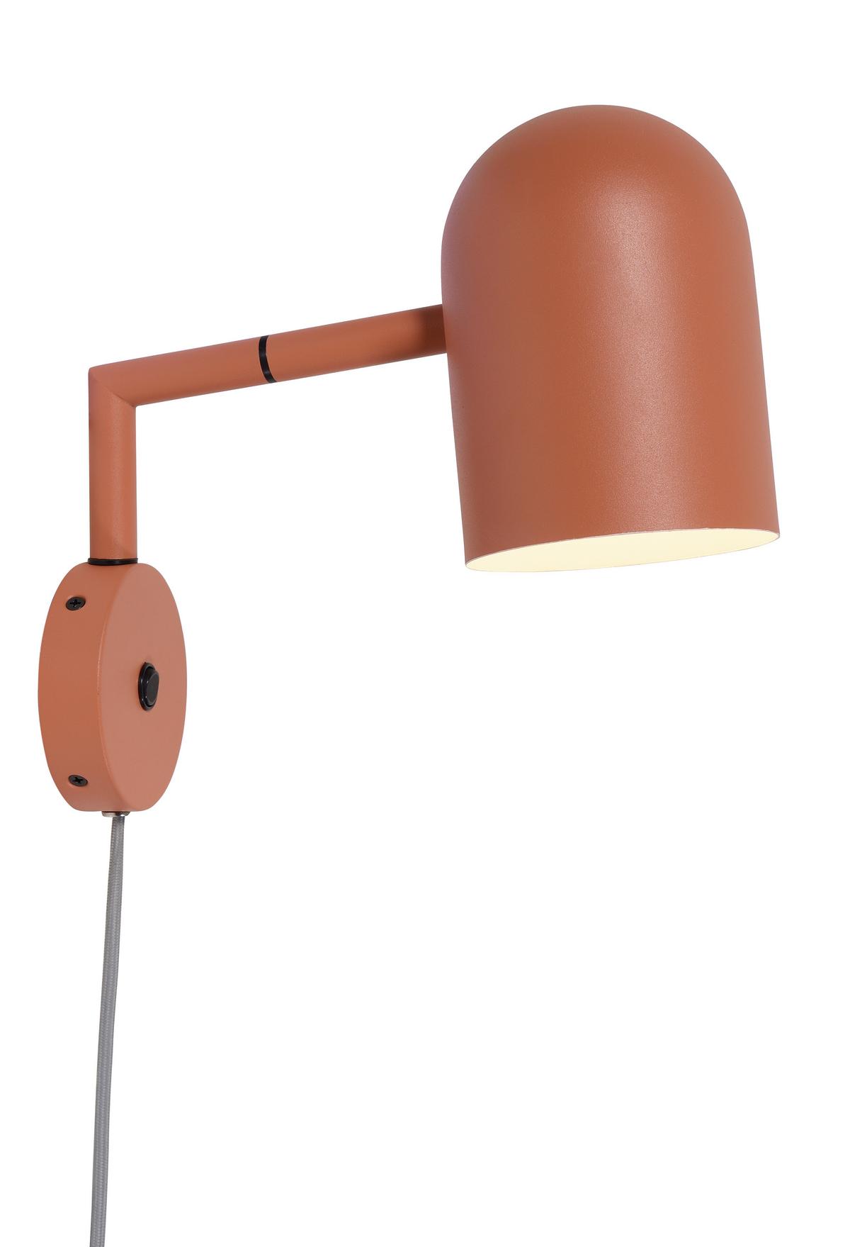 Wandleuchte Marseille 1-Flammig Terra Cotta - Terracotta, Design, Metall (33/15/33cm) - It's about Romi