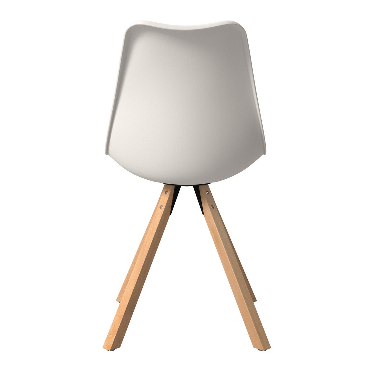 STOLIČKA LILLY 2 -TOP- - biela/prírodná farba, Modern, drevo/textil (48,5/84/55cm) - Based