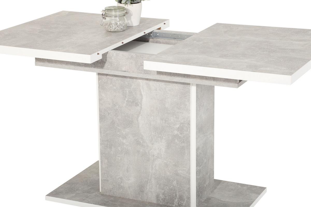 Tischgruppe Donau I G - Anthrazit/Grau, MODERN, Holzwerkstoff/Textil (120 - 160/76/80cm) - MID.YOU