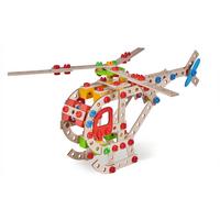 Holzbausteine Hubschrauber 225 Teile ab 6 Jahren - Multicolor, Basics, Holz (14/25/27,50cm) - Simba