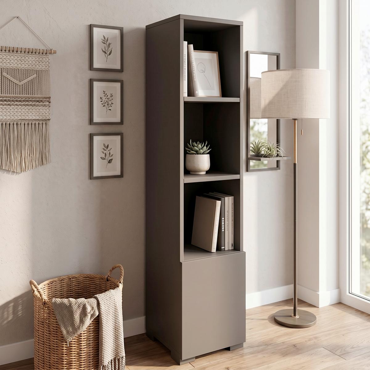 REGAL Kuzey Anthrazit B: 31cm - Anthrazit, Design, Holzwerkstoff (31/136/30cm) - Livetastic