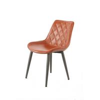 Stuhl Cecil Kaffeefarben Gesteppt 2er-Set - Braun, LIFESTYLE, Textil/Metall (51/80/60cm) - Kayoom