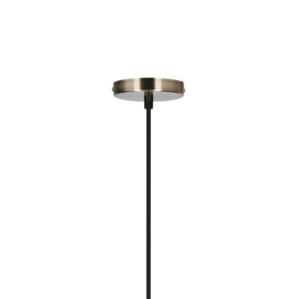 Pendelleuchte 50101273 Geneva - Schwarz, KONVENTIONELL, Glas/Metall (21.5/21.5/90cm)