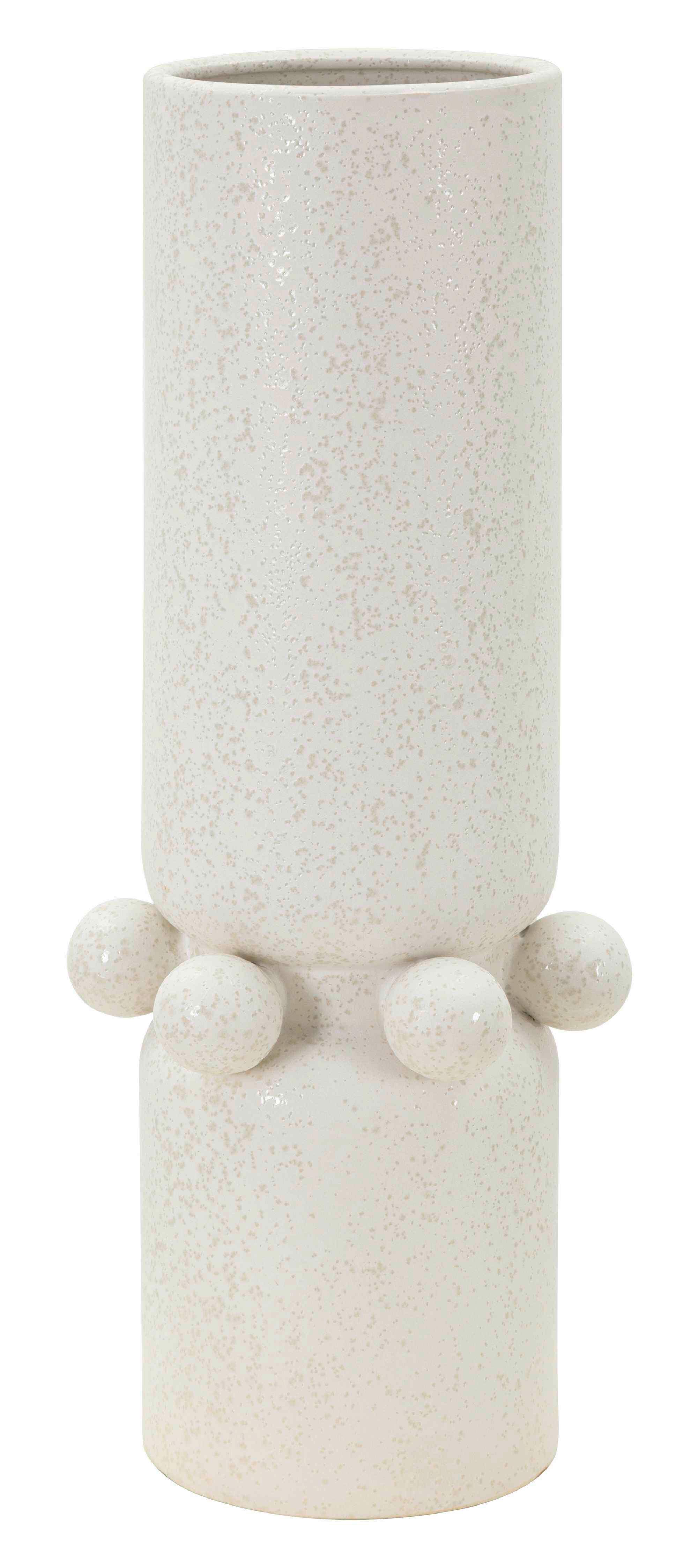 Vase Bubbles Creme B: 15,5 cm - Creme, Basics, Keramik (15.5/41/15.5cm)