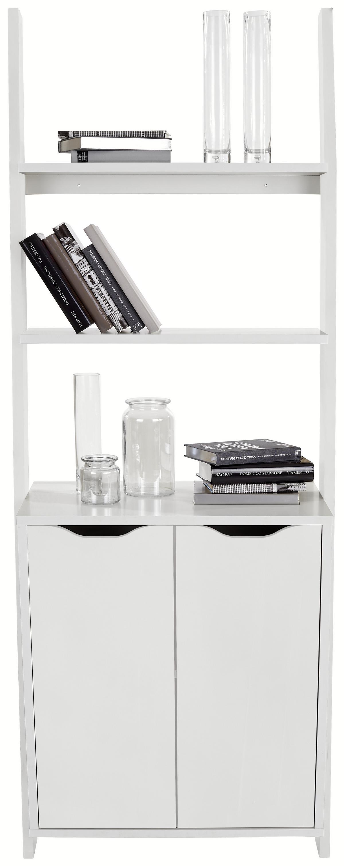 Regal Mit Schrank Flo B: 65 Cm Weiß - Weiß, MODERN, Holzwerkstoff (65/176/34,2cm)