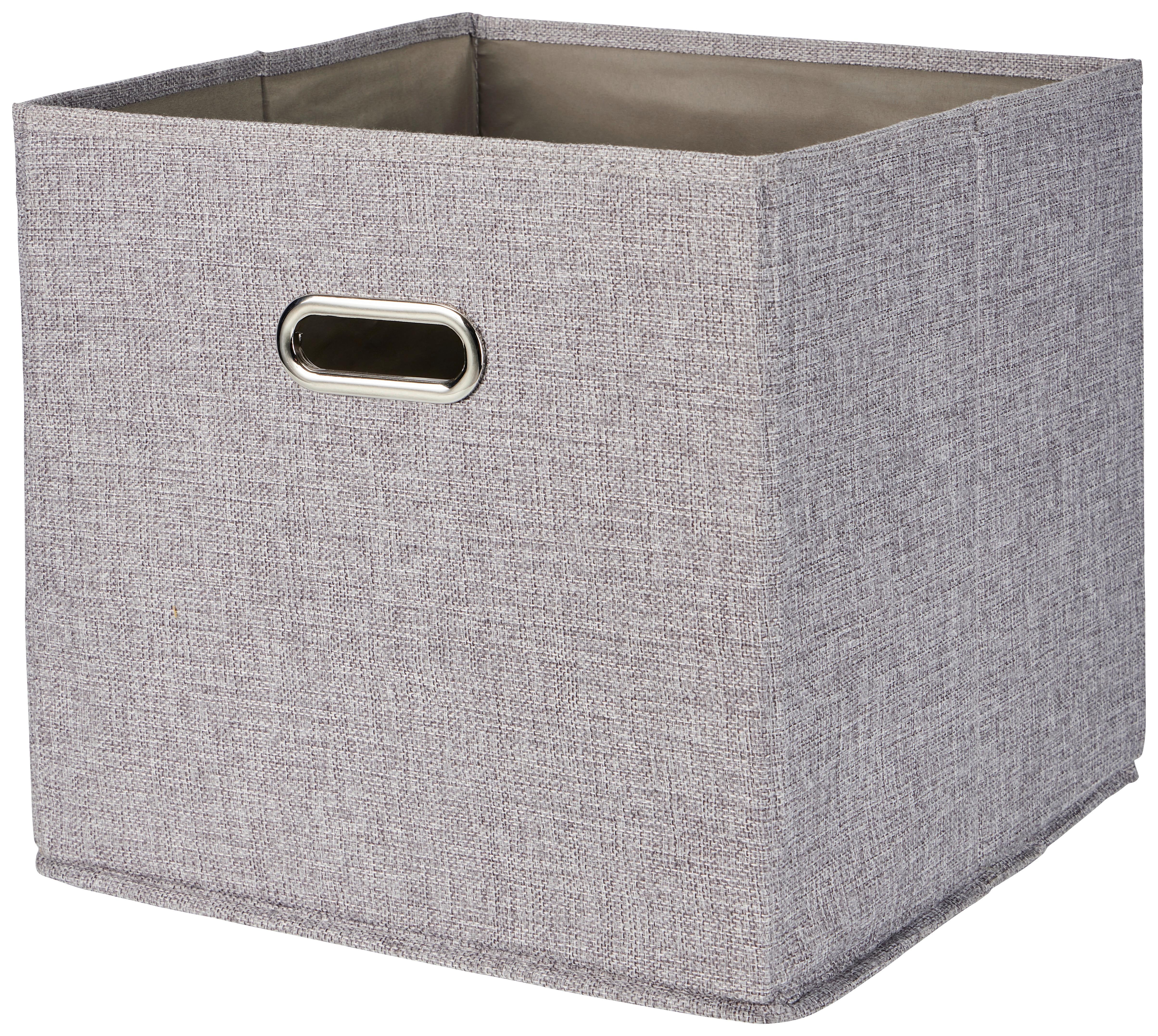 Faltbox Martin - Hellgrau, Basics, Papier/Textil (33/32/33cm) - James Wood