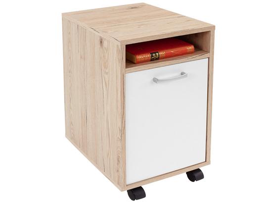 Rollcontainer Laurenc - Eichefarben/Weiß, MODERN, Kunststoff (33/59,5/38cm) Rollcontainer Laurenc - Eichefarben/Weiß, MODERN, Kunststoff (33/59,5/38cm)