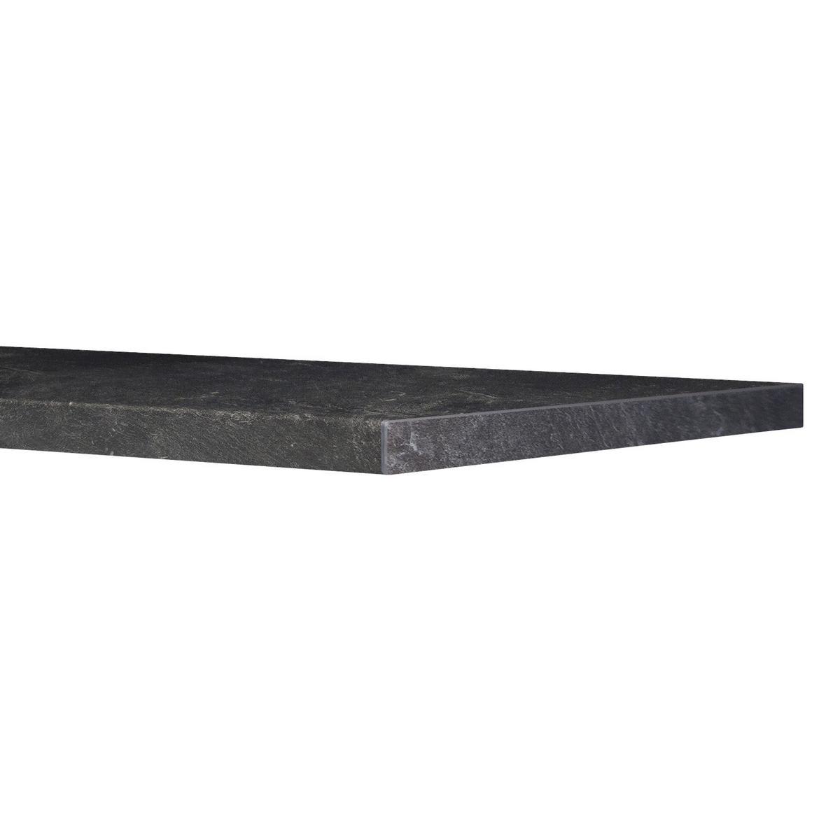 Geschirrspülerfront Alba Weiß Mit Arbeitsplatte B: 60 Cm - Schieferfarben/Weiß Hochglanz, MODERN, Holzwerkstoff (110/86/60cm)