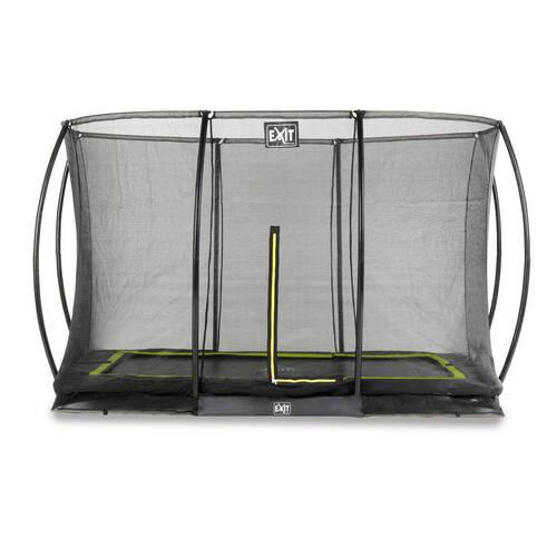 Trampolin 366x244 Cm Mit Sicherheitsnetz - Schwarz, KONVENTIONELL, Kunststoff/Metall (366/203/244cm) - EXIT Toys