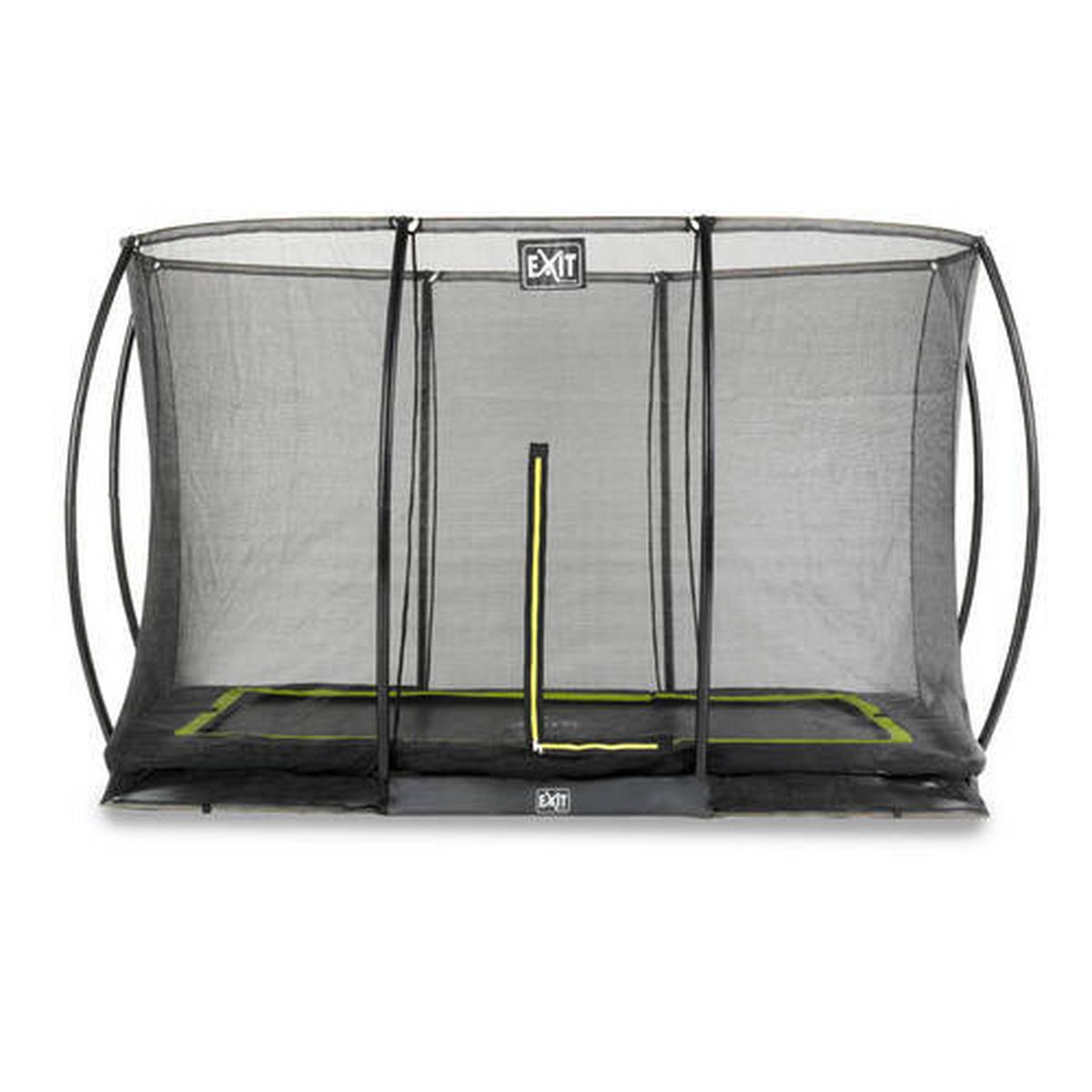 Trampolin 366x244 cm Mit Sicherheitsnetz - Schwarz, KONVENTIONELL, Kunststoff/Metall (366/203/244cm) - EXIT Toys