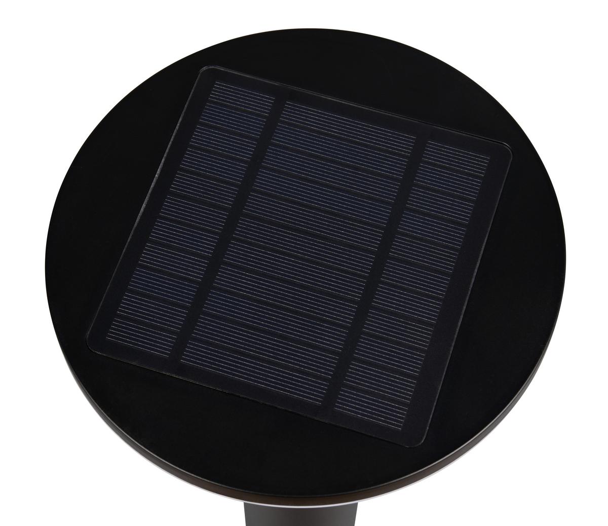 WEGELEUCHTE Solarbetrieb, 4000K, kaltweiß - Schwarz, Design, Metall (17,5/100cm)