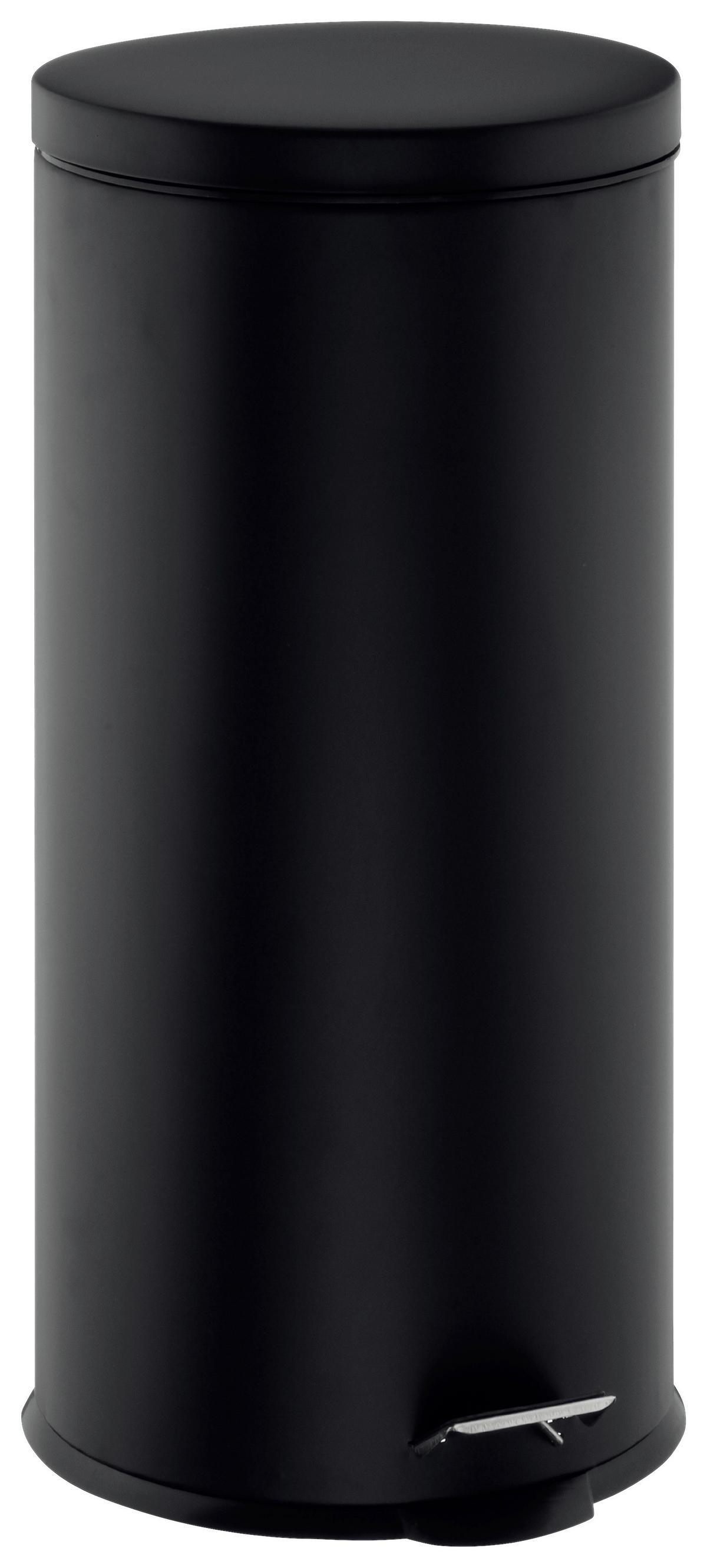 Pedálos Szemetes Meryem Kb. 40 Liter - fekete, Konventionell, műanyag/fém (34,5/63cm) - Luca Bessoni