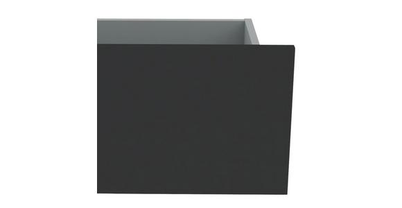 Schubkasteneinsatz Unit B: 45,3 cm, Anthrazit Hochglanz - Anthrazit, MODERN, Holzwerkstoff (45,3/21,9/36,6cm) - Ondega