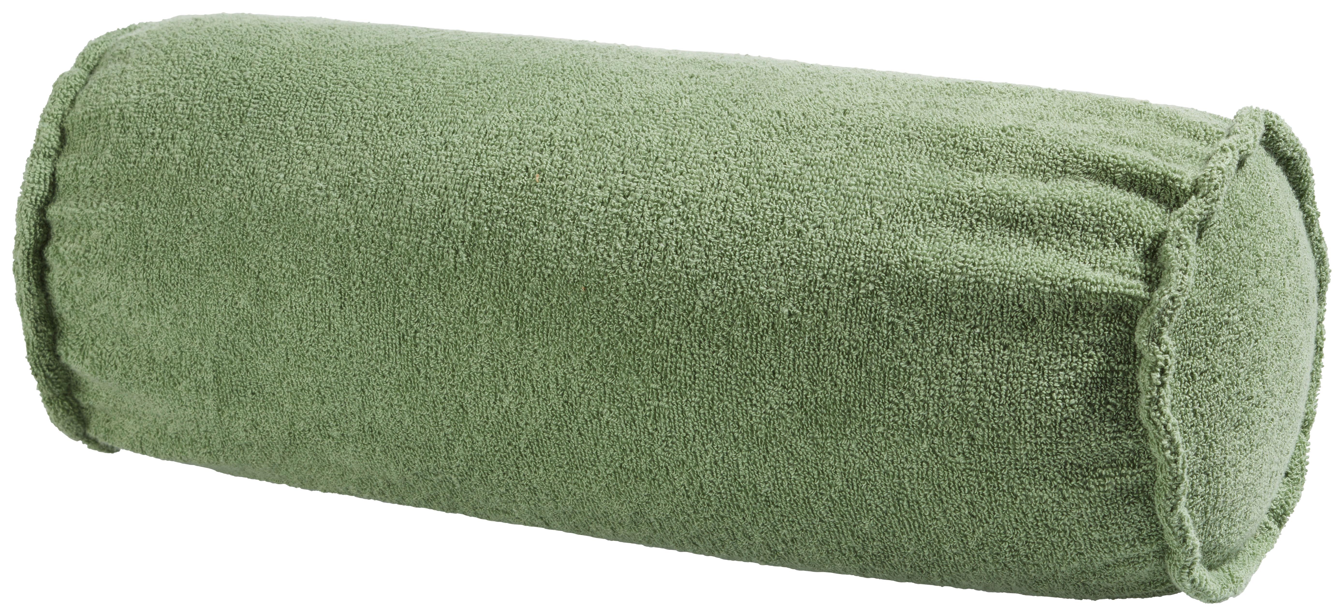 Tvarovaný Vankúš Lotte, 15/40cm, Zelená - zelená, Konvenčný, textil (15/40cm) - Modern Living