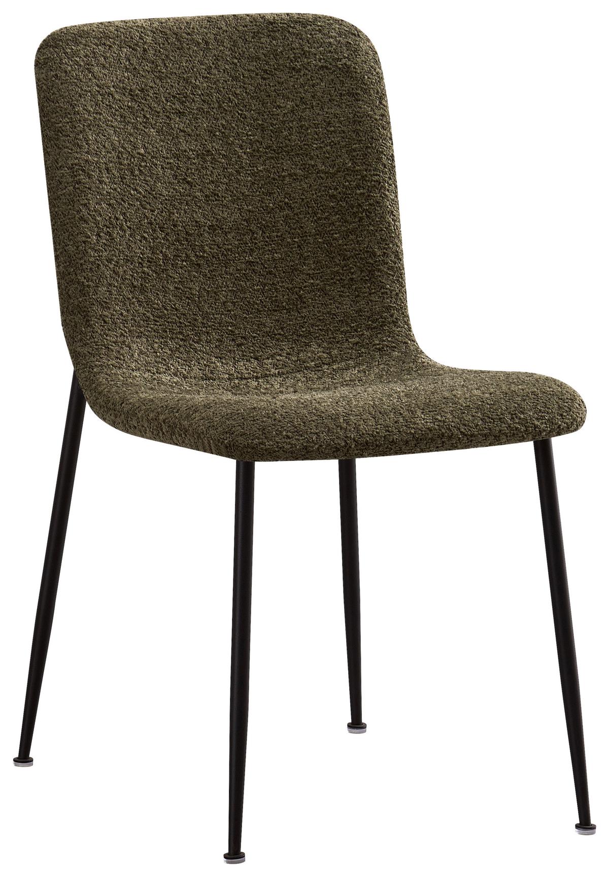 ŽIDLE MILA - černá/zelená, Moderní, kov/dřevo (43/82/57cm) - Mömax