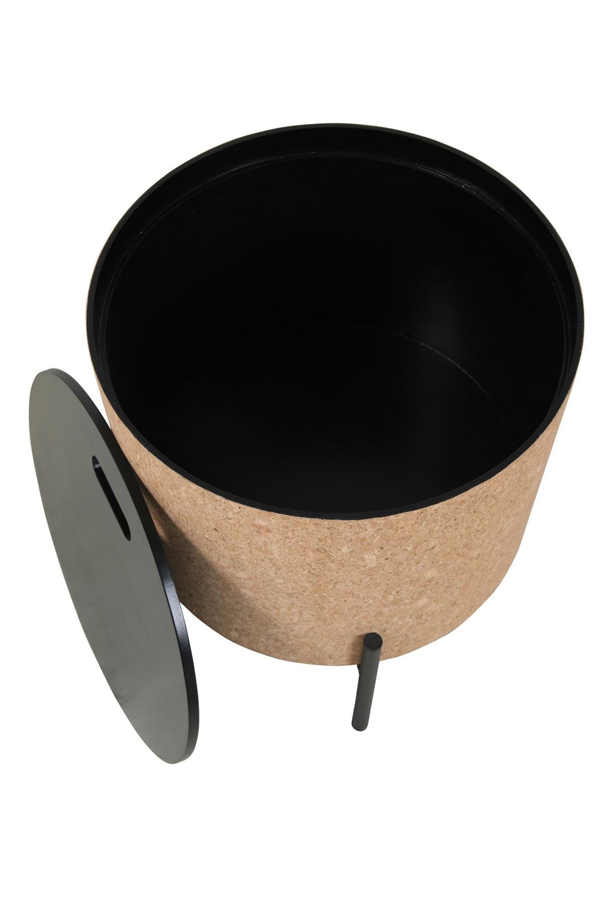 Couchtischset Naturfarben/schwarz B: 63 Cm - Schwarz/Naturfarben, Design, Holz/Holzwerkstoff (63-41,5/63-41,5/48,5-36,5cm) - Livetastic