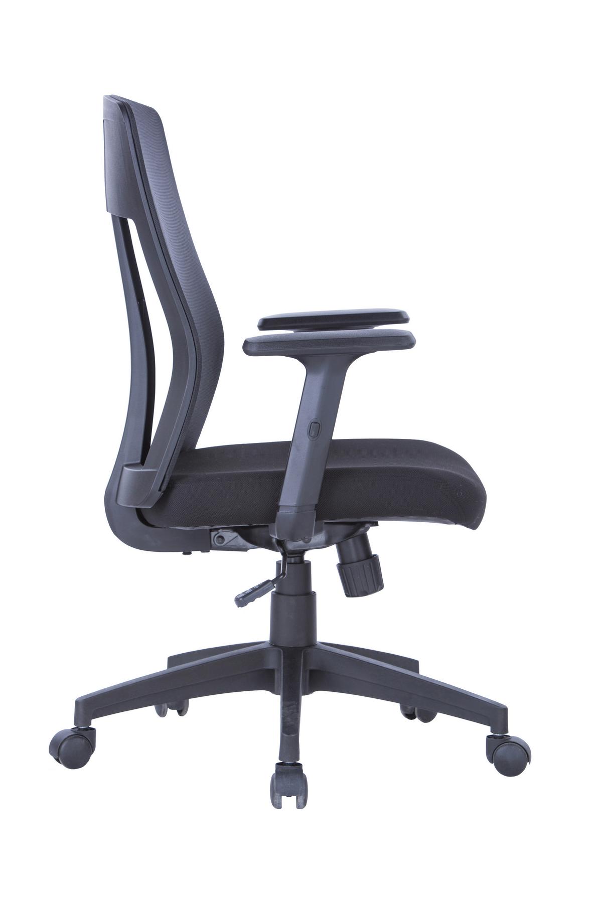 Drehstuhl Laguna Schwarz B: 64 cm - Schwarz, Design, Kunststoff/Textil (64/106/61cm) - MID.YOU
