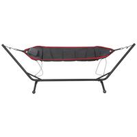 Hängematte L91048 - Dunkelgrau/Rot, KONVENTIONELL, Textil/Metall (105/104/305cm) - Siena Garden