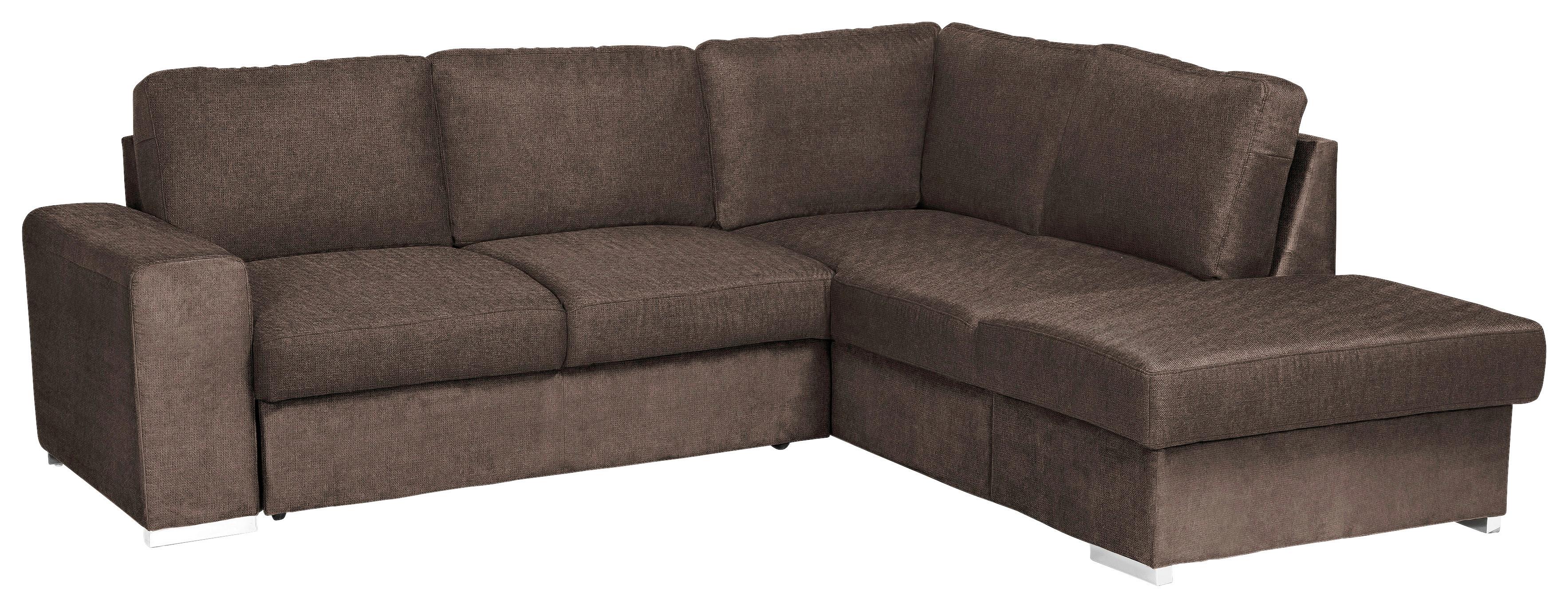 ROHOVÁ SEDACIA SÚPRAVA EDDI - sivohnedá/chrómová, Konventionell, kov/textil (248/213cm) - MID.YOU