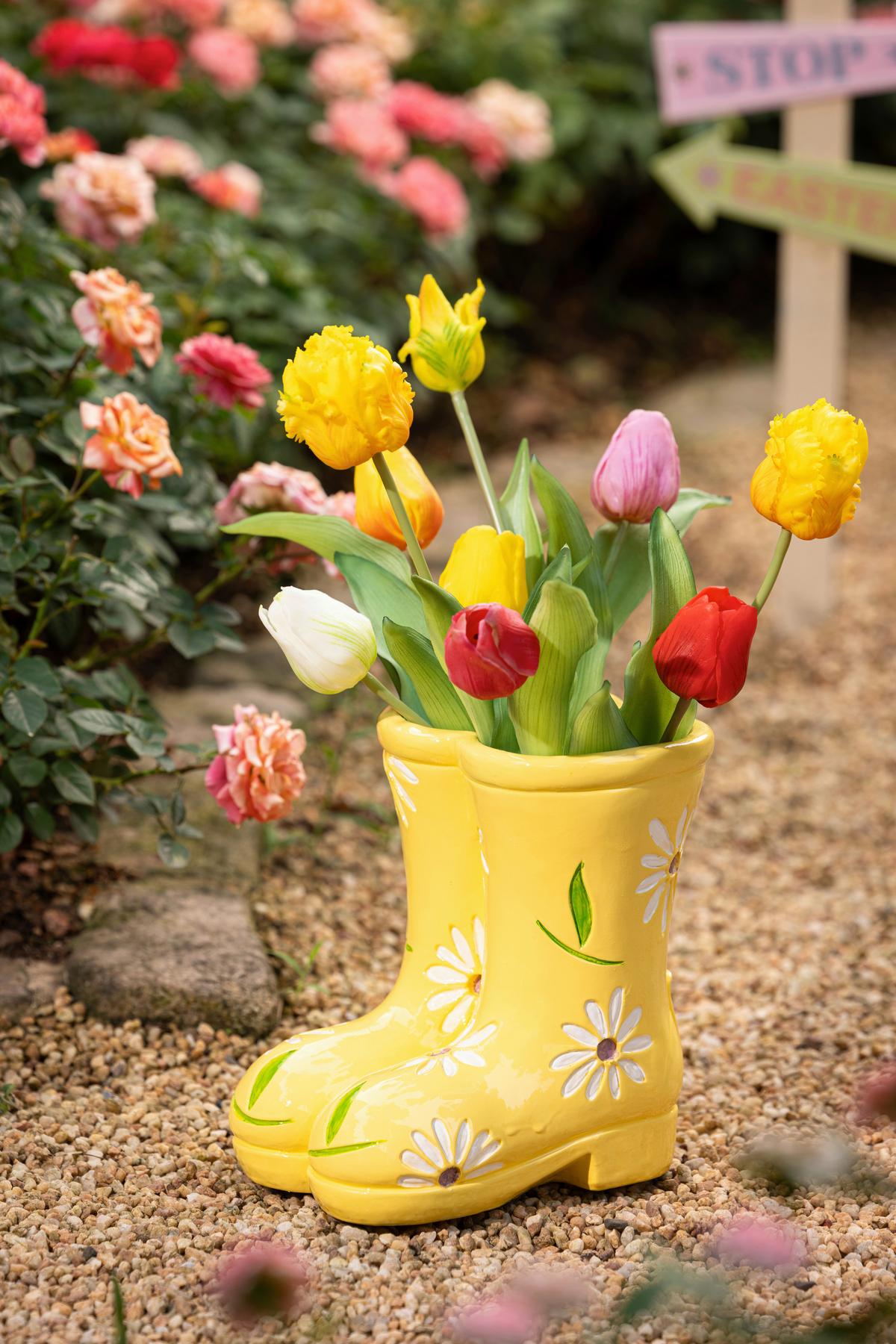 Dekoschuhe Nick - Gelb, KONVENTIONELL, Kunststoff (19,5/16,5/20,5cm) - Luca Bessoni