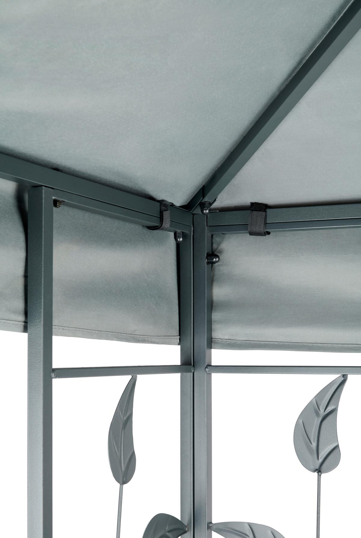 Pavilon Manila - sötétszürke/antracit, Modern, textil/fém (297/267/297cm) - Luca Bessoni